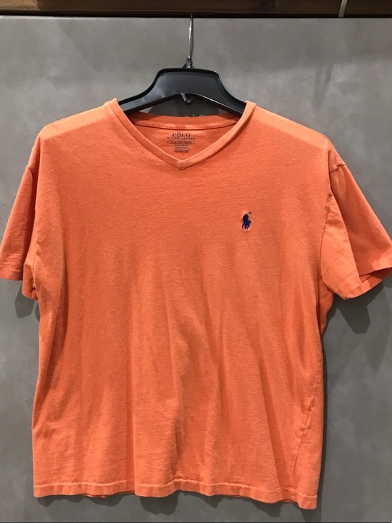 Polo Ralph Lauren Other - Polo by Ralph Lauren Orange V-Neck Tee with Navy Pony